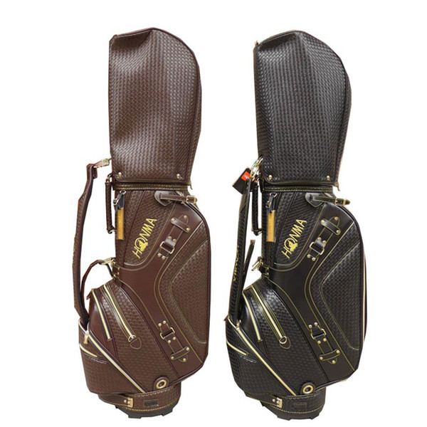 Golf bag High quality PU Golf clubs bag Standard Ball Package Golf Cart bag black and brown 2 colors