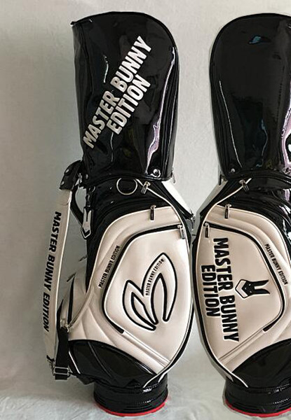 Luxury Master Bunny Edition Golf Cart Bag Embroidered Letters Top Quality Crystal PU Material