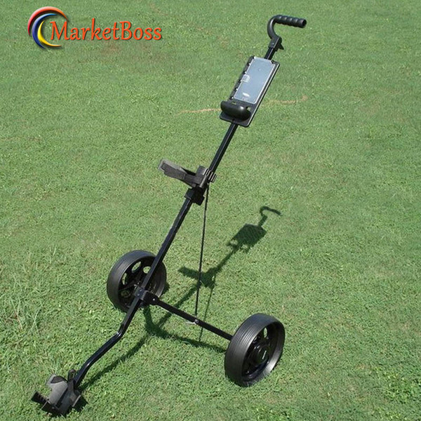 New Arrival Golf Foldable 2 Wheels Trolley Quick Easily Fold Wheel Golf Push Pull Cart Accessories
