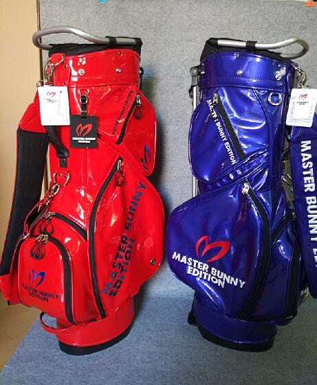 Free Fast Shipping Top Cystal PU Material Master Bunny Golf Stand Bag 2 Colors Available