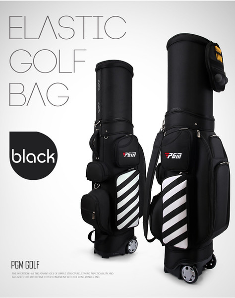 2017 new patented golf bag with pulley standard package hard shell ball cap aviation bag multi-functional telescopic ball bag