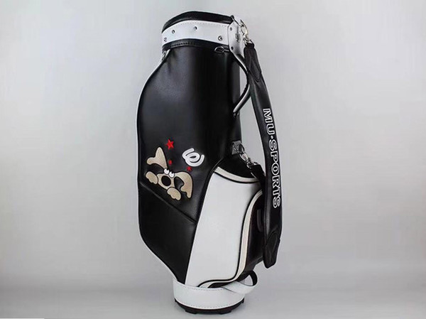 Brand New M.U SPORTS Golf Standard Bag Black Color M.U SPORTS Standard Golf Bag EMS Free Shipping