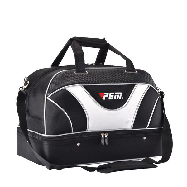 High Quality Golf Shoes Bag Waterproof PU Leather High Capacity Wearable Double Layer Brand Man Golf Bag For Shoes Handbag