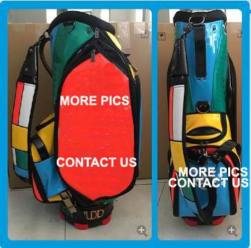 New Model Colorful Top Quality PU Golf Bag Cart Bag Actual Pictures Contact Seller