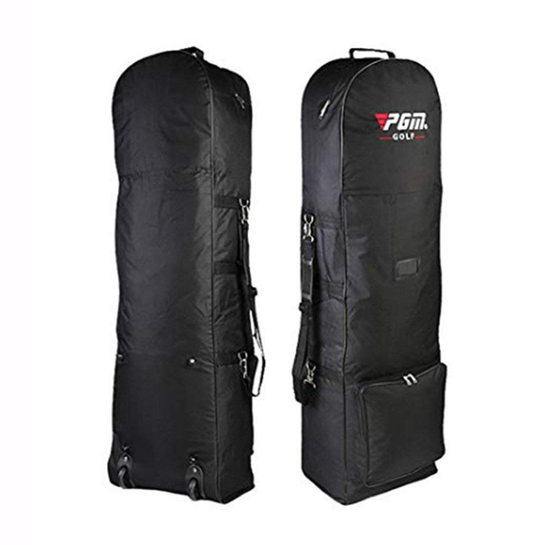 Golf Aviation Bag With Wheels Foldable Golf Air Package Padded Bag Double Zipper Lightweight Trolley Travel