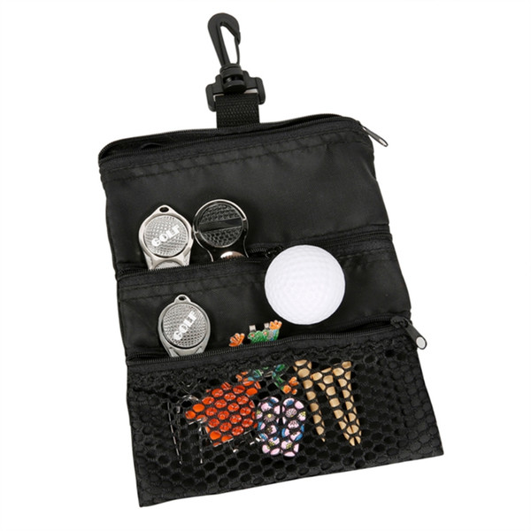 Portable Golf Ball Bags Holder Zipper Mesh Pouch Storage For Outdoor Training 3