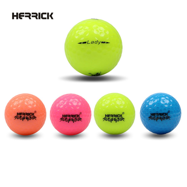 Golf ball Lady Game colour ball 3PCS/lot two Layers High quality Far away better stability 2016 New freeshipping