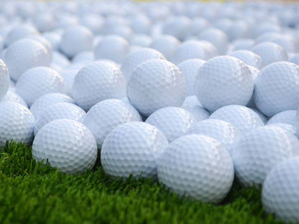 New White Golf Game Training Match Practice Rubber Ball Double Layers High Grade Golf Ball White Free Shipping