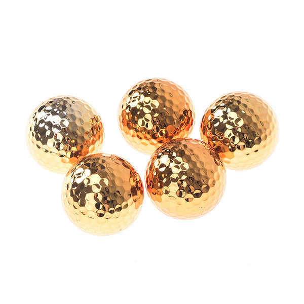 1Pc/2Pcs Plated Golf Ball Durable Construction For Sporting Events Fancy Match Opening Goal Best Gift Dia About 42.7mm