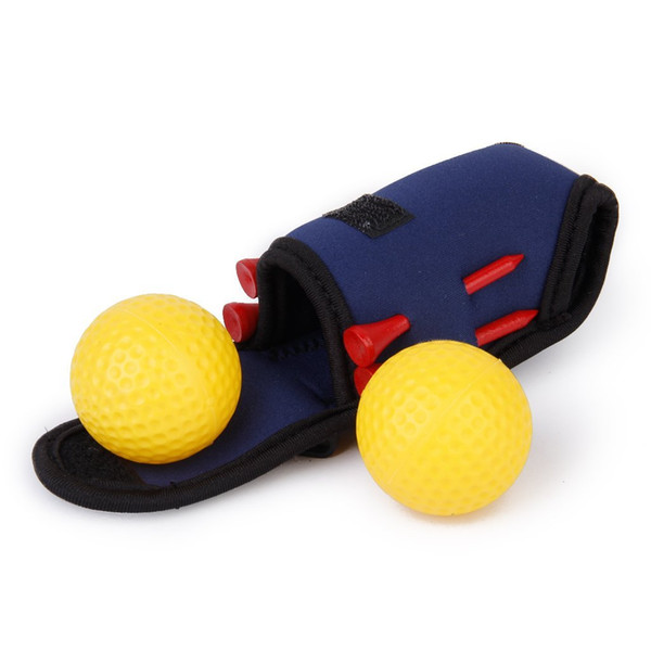 Golf ball holder bag Mini Tees 2 Ball 4 Tees Gift Set