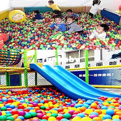 M89 Free Shipping 100 pcs Colorful Ball Fun Ball Soft Plastic Ocean Ball Baby Kid Toy Swim Pit Toy