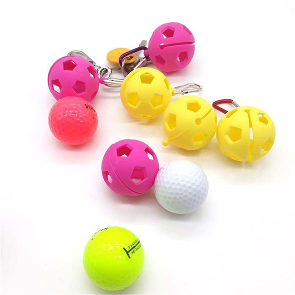 New Golf Silicone Protective Cover Golf Storage Bag Random Color Delivery Easy To Store And Protect Balls Non-stick