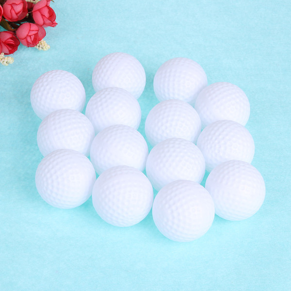 New Arrival 12pcs Plastic Hollow Out Golf Balls Sports Practice Training Tennis White Round Balls Outdoor Sports Accessories