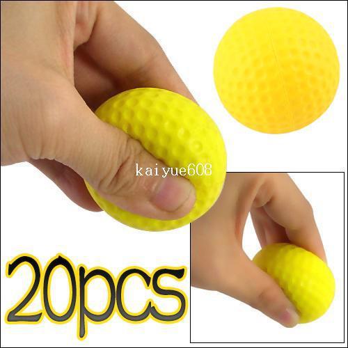 Light Indoor Outdoor Training Practice Golf Sports Elastic PU Foam Ball 20Pcs/lot #22611