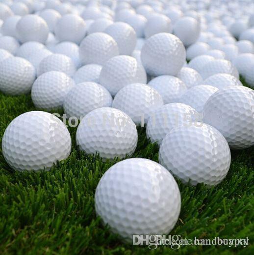 1000 PCS/Lot Practice Golf Balls, 2 Layer Training Ball With Dupont Surlyn & Synthetic Rubber Fedex/UPS Free Shipping 0419xx