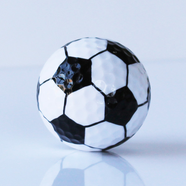 Wholesale- New Similar Football Golf Ball Two Layers Golf Ball Golf Game Ball 6pcs/lot Wholesale