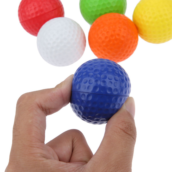 20PCS Foam Golf Balls Light Indoor Children Training Ball Practice Elastic PU Foam Golf Ball Mixed Colors