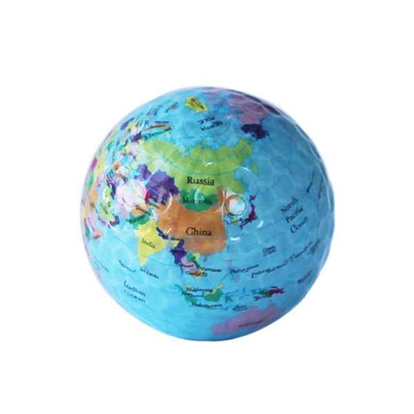 Globe Map Golf Balls Funny Novelty Practice Golf Balls For Kids Men Woman Christmas Birthday Gift