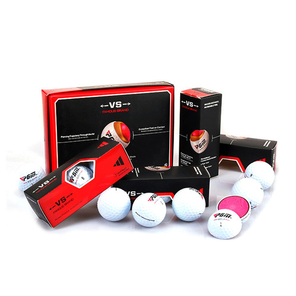 Original PGM Golf Ball Three-layer Match Ball Gift Box Package Golf Ball Set Game Use Christmas Gift 2513014