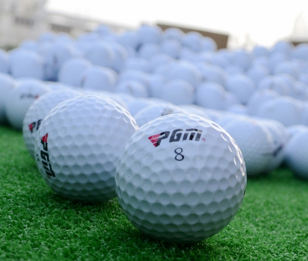 Original PGM Golf Game Training Match Competition Rubber Ball Three Layers High Grade Golf Ball White