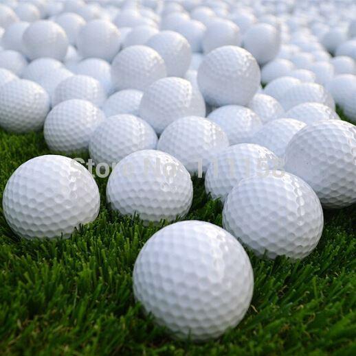 1000 PCS/Lot Practice Golf Balls, 2 Layer Training Ball With Dupont Surlyn & Synthetic Rubber Fedex/UPS Free Shipping 0419xx