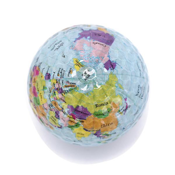 1pcs Golf Balls Globe Map Color Golf Balls Practice Gift New Arrival