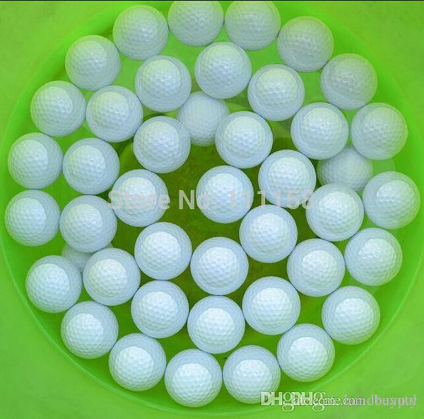 1000 PCS Wholesale Practice Golf Floating Balls, 2 Layer Training Ball With Dupont Surlyn and Synthetic Rubber Free Shipping 0419xx