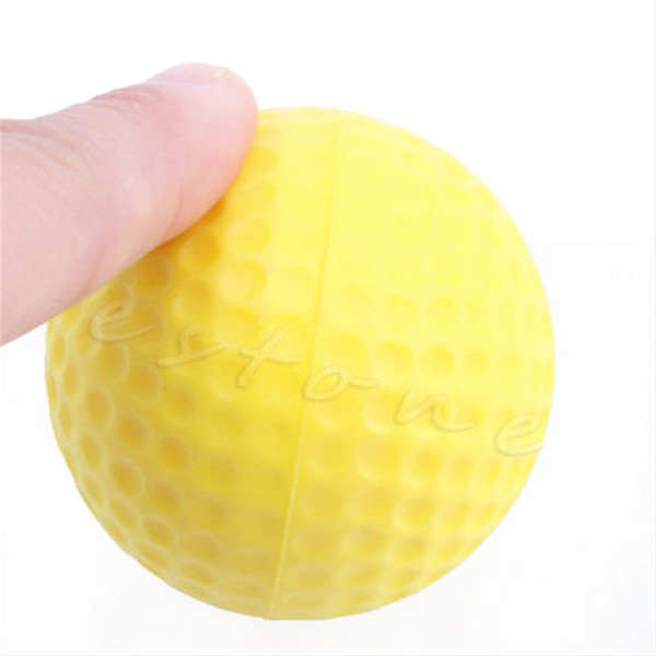 Outdoor 10pcs Yellow Foam Golf Ball Golf Training Soft Foam Balls Practice Ball