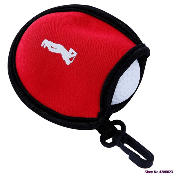Portable Neoprene Golf Ball Holder Bag Storage Pouch Pocket With Clip Accessory 828 Promotion