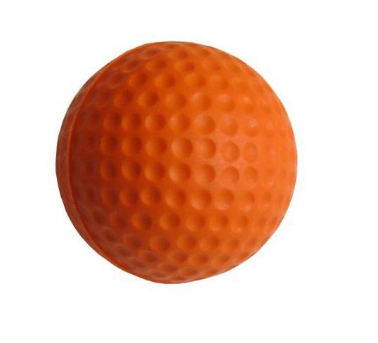 Wholesale- 10pcs/pack Soft Indoor Practice PU Orange Golf Balls Training Aid