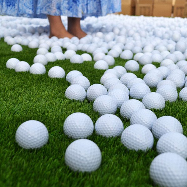 Wholesale- Outdoor sports White PU Foam Golf Ball Indoor Outdoor Practice Training Aid Golf Ball 10pcs