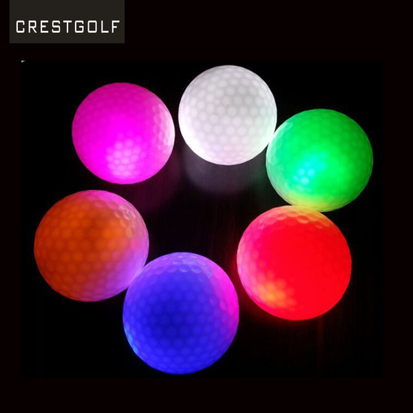 GOLDBALL Night Golf Balls Best Hitting Ultra Bright Glow Golf Ball LED Ball Two Layer Golf Practice Balls