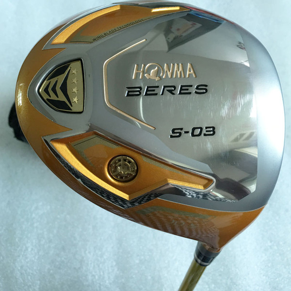 New HONMA Golf clubs HONMA S-03 4Star Clubs Golf driver 9.5 or10.5 degree graphite Golf shafts and driver clubs Free shipping