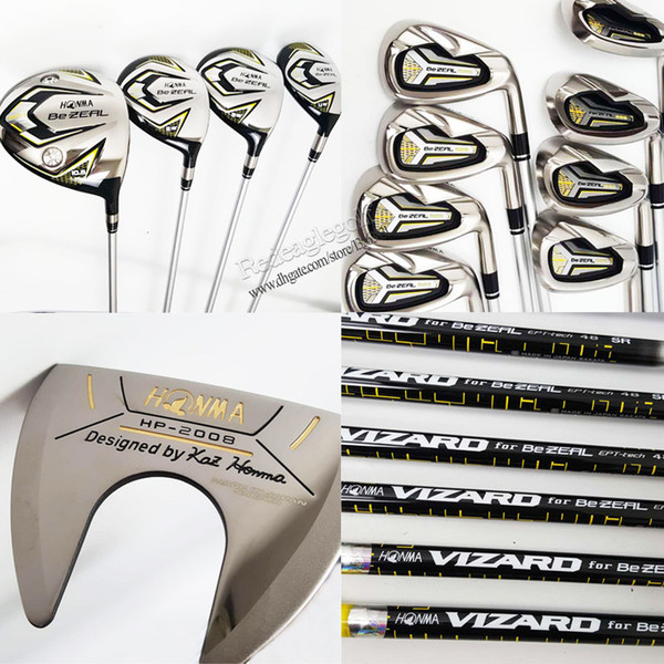 New Golf Clubs set HONMA BEZEAL 525 Complete Set Clubs HONMA Golf driver wood irons Putter Clubs Golf Set Graphite shaft Free Shipping