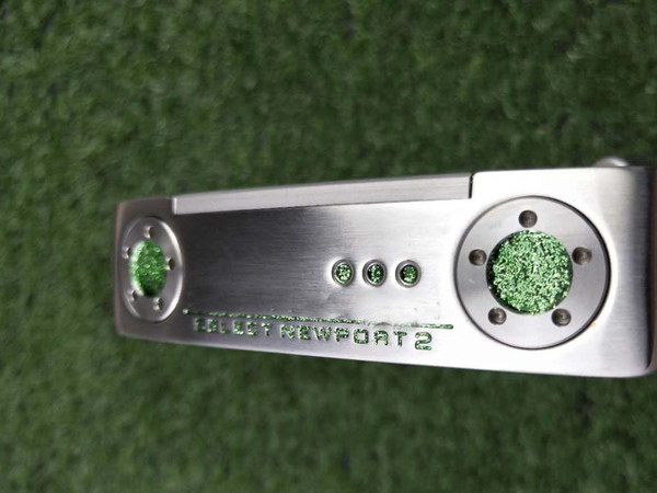 NEWPORT 2 Silver green Diamond Painted Butterfly Golf Putter 32 33 34 35 36 Inch with Putter Steel Golf shaft Clubs Free Shipping