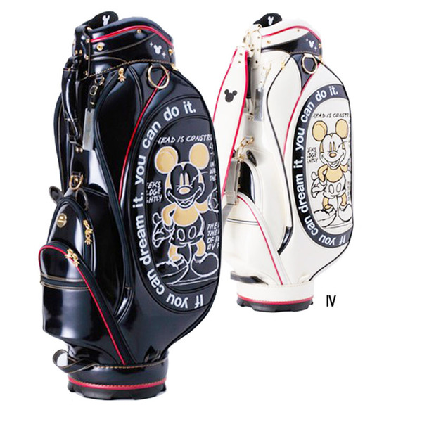 New Golf staff bag High quality PU Golf clubs bag black/white colors in choice 9.5 inch Golf bag Free shipping