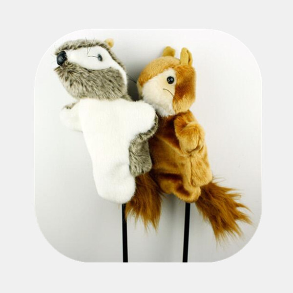 WOTUFLY Lovely Golf Fairway Woods Headcover On #3 #5 Animal Dustproof Golf Clubs Head Covers Squirrel or Field Mouse