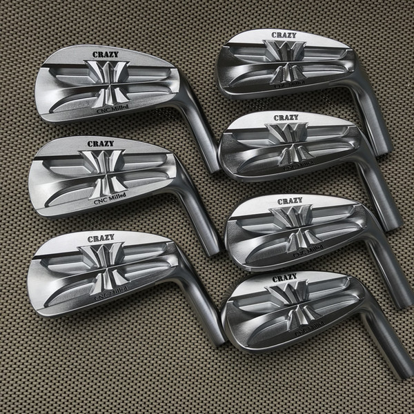 CRAZY CNC Milled Irons Set Heads 4-9P 7pcs/sets Golf Clubs Iron Brand Men Women Sports Free Shipping (Only the head, without shaft and grip)