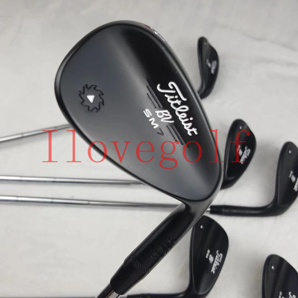 Golf Clubs Black S7 Wedges Golf Clubs S7 Black Clubs Golf Wedges 52/56/60 One Set Regular/Stiff Steel/Graphite Shafts DHL Free Shipping