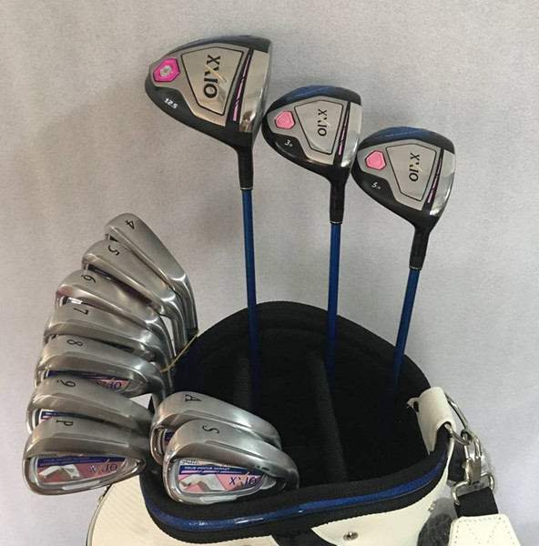 Full Set Women Ladies Golf Clubs Driver #3#5 Fairway Woods+456789PSA Irons Graphite Shaft Ladies Flex EMS Fast Shipping