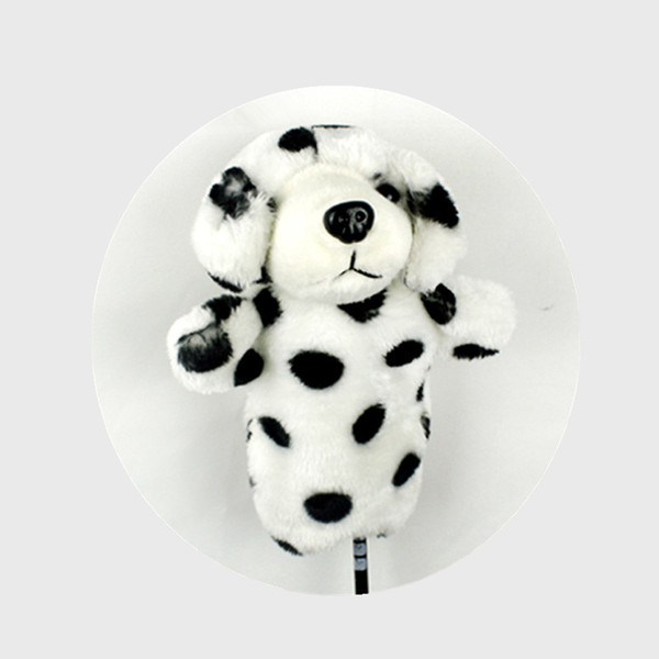 WOTUFLY Lovely Spotty Dog Golf Fairway Woods Headcover #3 #5 Outdoor Sports Animal Dustproof Golf Clubs Wood Head Cover