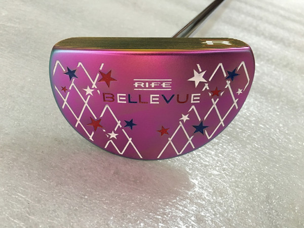 TOP quality golf clubs plum BELLEVUE golf putter with headcover and shaft golf clubs free shipping