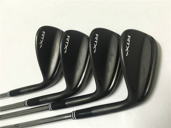 RTX4 Wedges Black RTX4 Golf Wedges Golf Clubs 48/50/52/54/56/58/60/62 Degree Steel Shaft With Head Cover