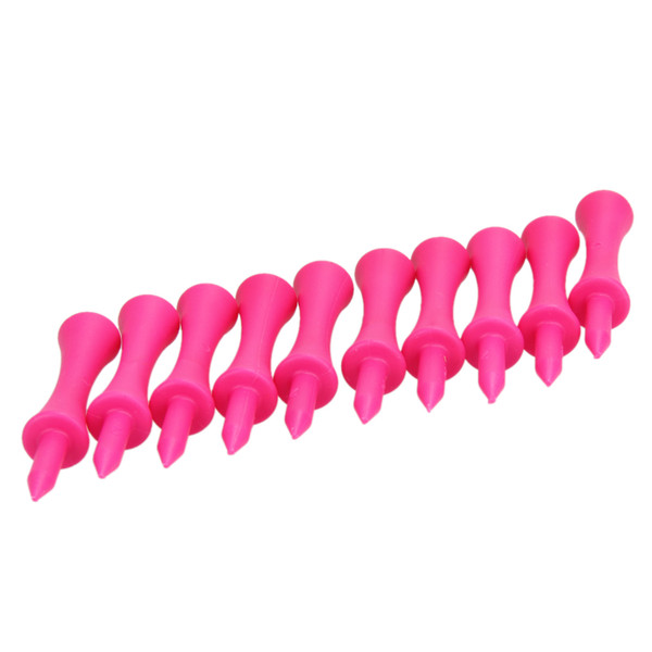 New 100Pcs/Lot Pink Plastic Castle Step Grad Golf Tees up Height 39mm Golfer Training Aid Tool Accessories Wholesale