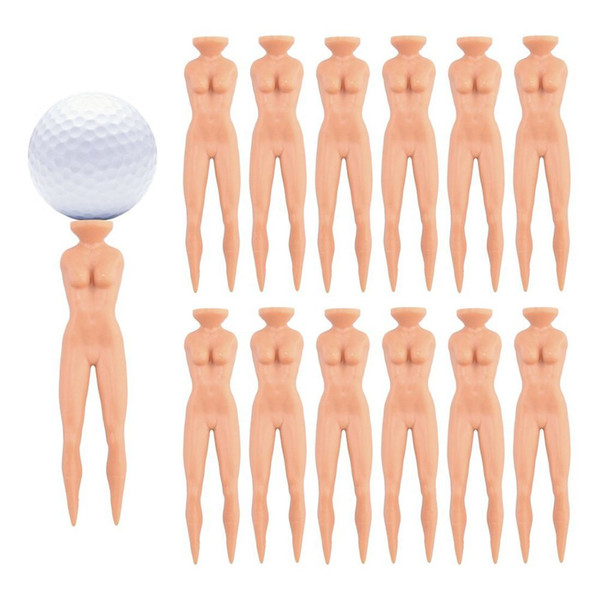 goft products Sexy Girl Shape Golf Tee Novelty Joke Nude Golf Tees Nude Lady Golf Tees