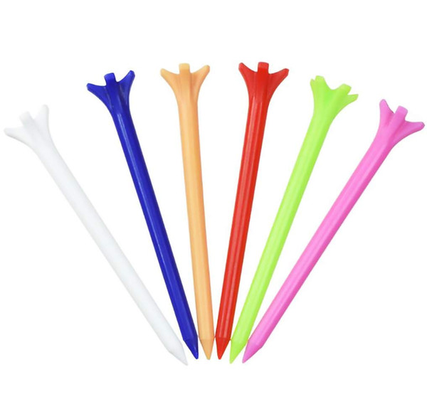 5000 pieces 3 1/4 inch 83mm Plastic Golf Tees 5 Prongs Zero Friction Golf Tees