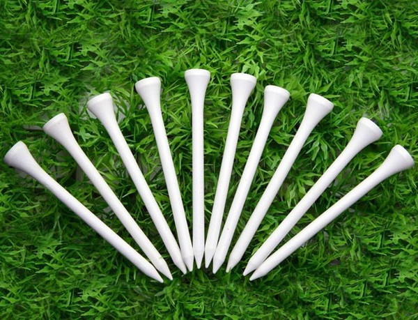 80pcs Golf Tees Solid White Tees Set Golf Ball Nails Training Aids Durable Tee Balls Standing Sticks