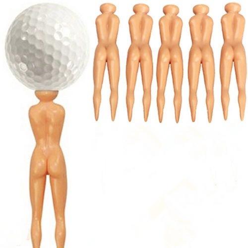 2000 pieces per logo brand new high quality 7cm height Novelty Plastic oadies sexy Golf Tees