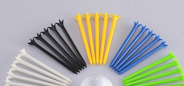 5 Prong 70mm Multi Color Golf Tee Professional Zero Friction Durable Plastic Golf Tees Golf Training Aids Accessories