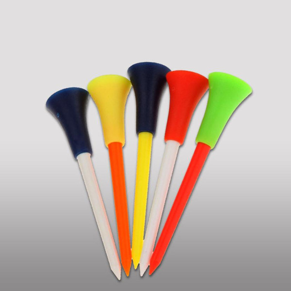 Activing 30PC Multi Color Plastic Golf Tees 83mm Durable Rubber Cushion Top Golf Tee Drop Shipping OCT28